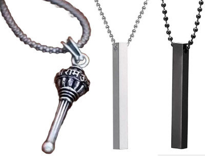 DIVINOOR Excellent Finished Pendant Silver-Plated Necklace Chain For Women Girls Silver Alloy Pendant