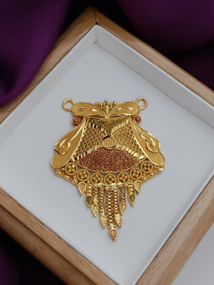 DENISHA Trendy MangalSutra Brass, Gold-plated Brass Pendant