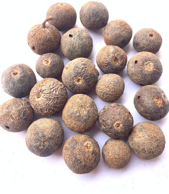 Rudraksham Rudraksha Nepali Scared Fruit (Set of 12) Wood Pendant Set