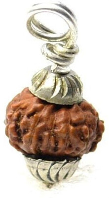 Beautum ORIGINAL 11 MUKHI INDONESIAN RUDRAKSHA NATURAL WITH CAPPING Wood Pendant