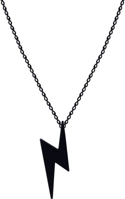 SILVER SHINE Chain Pendant Lightning Necklace for Men and Women Alloy Pendant Set