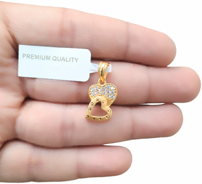 SAPNAPALACE TWINING HEAT GOLD DIMOND PENDANT Gold-plated Brass Locket