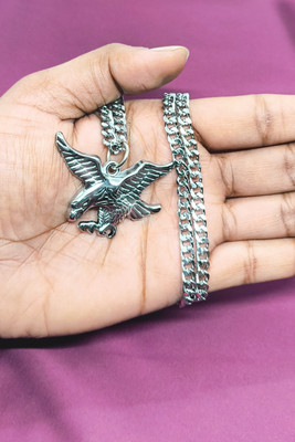 AD Enterprises Eagle Bird Silver Locket Sterling Silver Alloy Locket