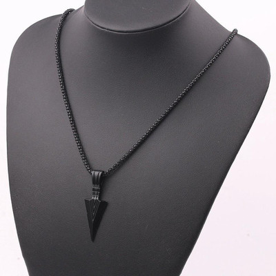 Syfer Silver Arrow Pendant for Men and Women Stylish Biker/Party Wear Locket Rhodium Stainless Steel Pendant