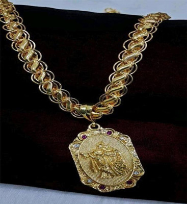 Pihoo Enterprise Radhe Krishna - 011 Gold-plated Alloy Pendant