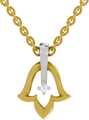 Sparq Certified Lab Grown Diamond & BIS Hallmark Pendant With Chain Gold-plated Sterling Silver