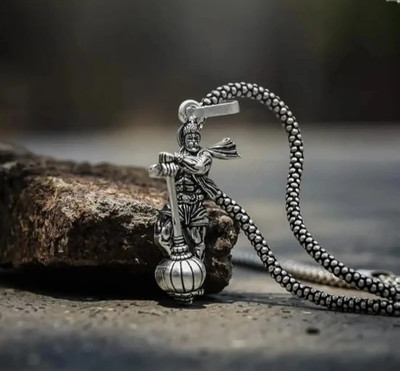 REVERSEA Hanuman locket for mens Sterling Silver Stainless Steel Locket Set
