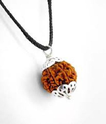 Shivtantra 4 Mukhi Rudraksha Pendant Lab Certified Nepali Shivtantra Wood Pendant