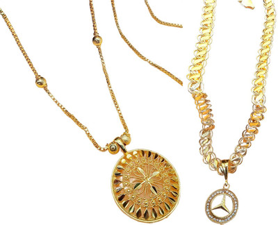 HEM RUPA Gold-plated Brass, Alloy Locket Set