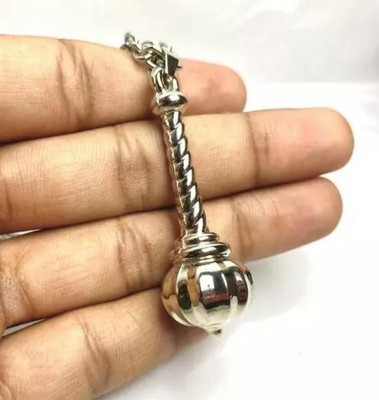 m a enterprises Hanuman Gada Silver Plated Pendant Stainless Steel, For Boys And Girls Stainless Steel Pendant