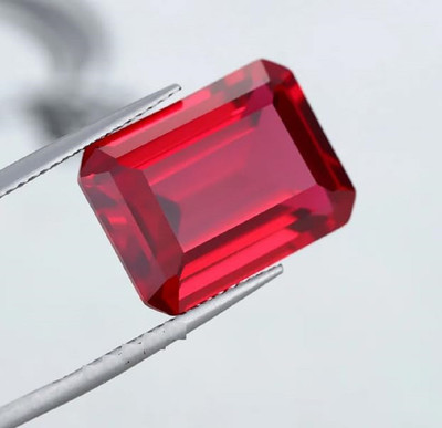JEMSPRIME 11.25 Ratti 10.25 Crt Natural Burma Ruby Manik Birthstone Stone Original Ruby Stone