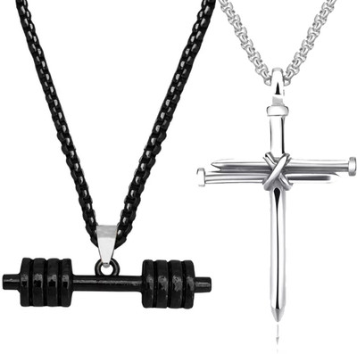 Shiv Jagdamba Titanium Stainless Steel Pendant Set