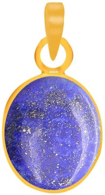 AQUAGEMS Lapis Lazuli 7.25 Ratti or 6.5 Ct Panchdhatu (5 Metal) Men and Women Gold-plated Alloy Pendant