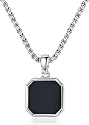 JS Enterprises Silver Stainless Steel Pendant Set