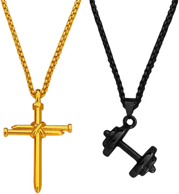 Shiv Jagdamba Titanium Stainless Steel Pendant Set