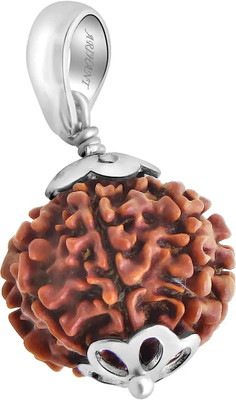 MAA MANSA DEVI Original 8 Mukhi Rudraksha with Lab Certificate Pack of 1 Wood Pendant