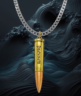 D2Fashion Quality Bullet Gold Plated Pendant Stainless Steel Chain For Men & Women Gold-plated Metal Pendant