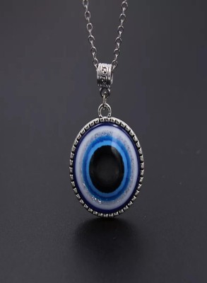 STYLE KRAFT Silver Evil Eye Chain Pendant Jewelry Fashion Evil Eye Gift For Girls Sister Gold-plated Zircon, Crystal Alloy, Stainless Steel Pendant Set