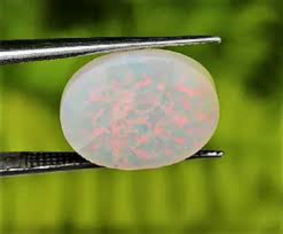 KUSHMIWAL GEMS 11.25 Ratti Natural Fire Opal Stone Rashi Ratna Original and Certified Opal Stone