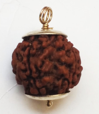 HAPPY CREATION 4 Mukhi/Faced Rudraksha Pendant Silver Wood Pendant