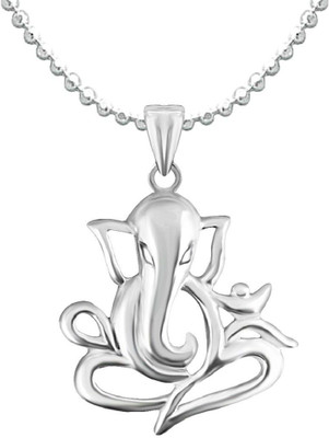 Parnika Lord Ganesha / Ganpati Sterling Silver Pendant