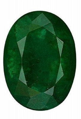 SIDHGEMS 8.25 Ratti 7.25 Crt Zambia Emerald Panna Original Gemstone Certified Emerald Stone
