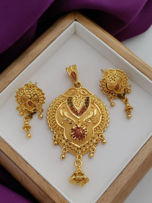 gb creation Alloy Gold-plated Gold Jewellery Set(Pack of 2)