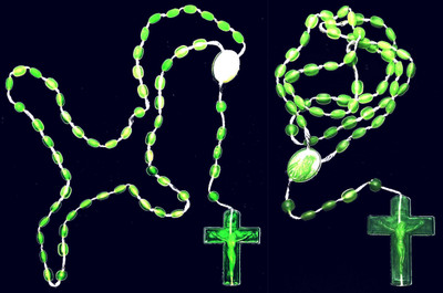 Dynamic Retail Global Jesus Cross Radium Locket Pendant Necklace Religious Jewellery Christmas MA907 Crystal Pendant Set