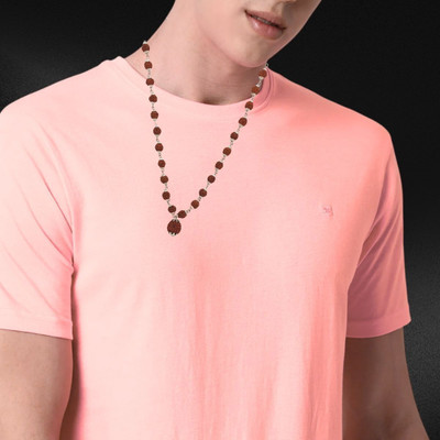 memstomuch Mahakal Shivji Natural Himalaya Beads Simple Mala Original Gold-plated Beads Brass, Alloy Locket