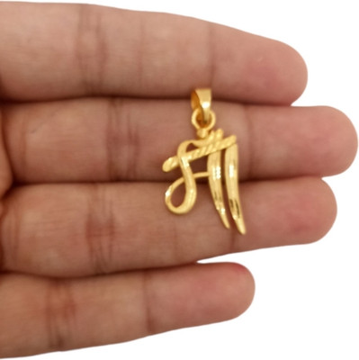 SAPNAPALACE MAA LOCKET WITH MICRO GOLD PLATED Gold-plated Brass Locket