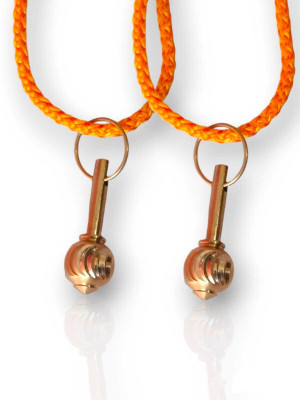 Vanishree World ( Pack of 2 ) Pure brass Hanuman/bagrang bali Gada yantra locket Brass Brass Locket