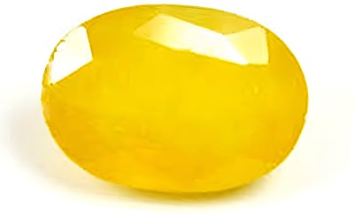 ARSUVI Pukhraj 7.50 Ratti 6.82 Carat Certified Original AAAA+ Genuine Gemstone Yellow Sapphire Stone