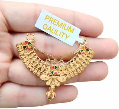 SAPNAPALACE Designer Gold Plated Mangalsutra Pendant Gold-plated Brass Locket