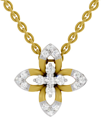 Sparq Certified Lab Grown Diamond & BIS Hallmark Pendant With Chain Gold-plated Sterling Silver