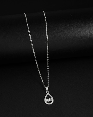 BOGHRA SALES Silver Diamond Pendant Chain For Women,Girls Silver Diamond Alloy Pendant