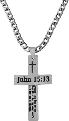 Shiv Jagdamba Sterling Silver Stainless Steel Pendant