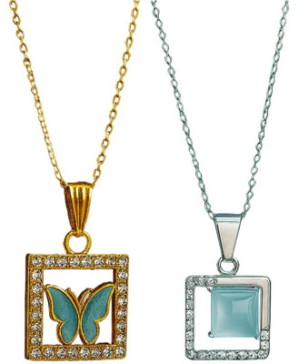 HEM RUPA Exquisite Locket and Chain Designs for Men, Boys, Women and Girls Gold-plated Metal, Metal Locket Set