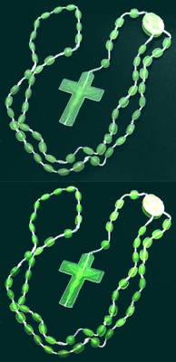 Dynamic Retail Global Jesus Cross Radium Locket Pendant Necklace Religious Jewellery Christmas MA494 Crystal Pendant Set