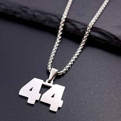 M Men Style Sports Jersey Number Jewelry Personalized Gift Stainless Steel Pendant Sterling Silver Stainless Steel Pendant