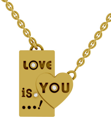 Sparq Certified Lab Grown Diamond & BIS Hallmark Pendant With Chain Gold-plated Sterling Silver