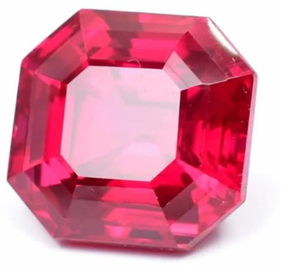JEMSPRIME 7.25 Ratti / 6.05 Carat Manik Stone Certified Natural Burma Ruby Loose Gemstone Ruby Stone