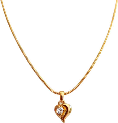 Nawab Collection Trendy Attractive Beautiful gold pendant for women Gold-plated Cubic Zirconia Alloy Pendant Set