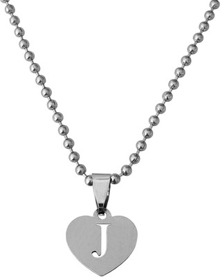 Shiv Jagdamba English Alphabet Initial Charms Letter Initial J Alphabet Pendant Sterling Silver Stainless Steel Pendant