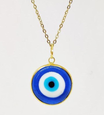 SILVOSWAN Evil Eye Unisex Pendant Necklace for Men, Women, Girls & Boy Gold-plated Gold-plated Stainless Steel Pendant