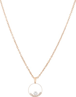Rhosyn Zircon Gold-plated Plated Brass, Alloy Chain Set