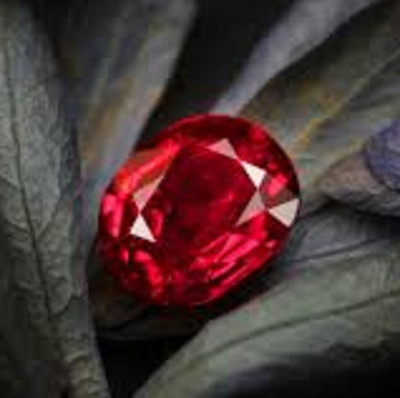 SIDHGEMS 7.25 Ratti 6.25 Crt Natural Ruby Stone Manik Stone Original Certified Ruby Stone