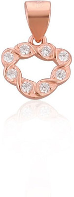 Shubhamkriti Jewels Rose Gold Twisted Vine Circle Locket 925 Silver Locket