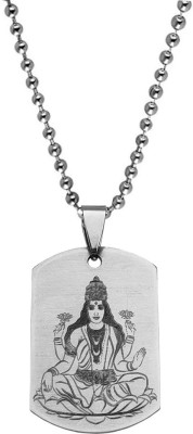M Men Style Religious Lord Godess Mahalaxmi Pendant Necklace Chain Sterling Silver Stainless Steel Pendant