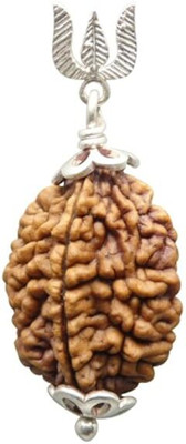 Beautum 2 Mukhi Rudraksha Two Face Rudraksha Nepali Rudraksha Code:2 Wood Pendant