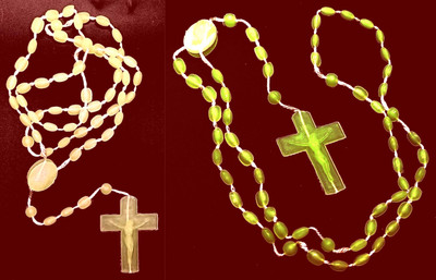 Dynamic Retail Global Jesus Cross Radium Locket Pendant Necklace Religious Jewellery Christmas MA1833 Crystal Pendant Set
